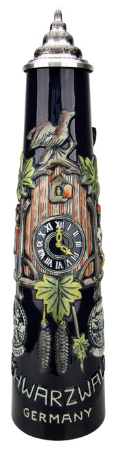 Schwarzwald Black Forest Cuckoo Clock Jug Stein | 2 Liter